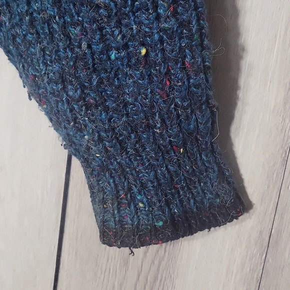 Christopher Hayes Mens Med Vintage‎ Wool Blue Speckled Pullover Sweater 80s 90s - Picture 6 of 6